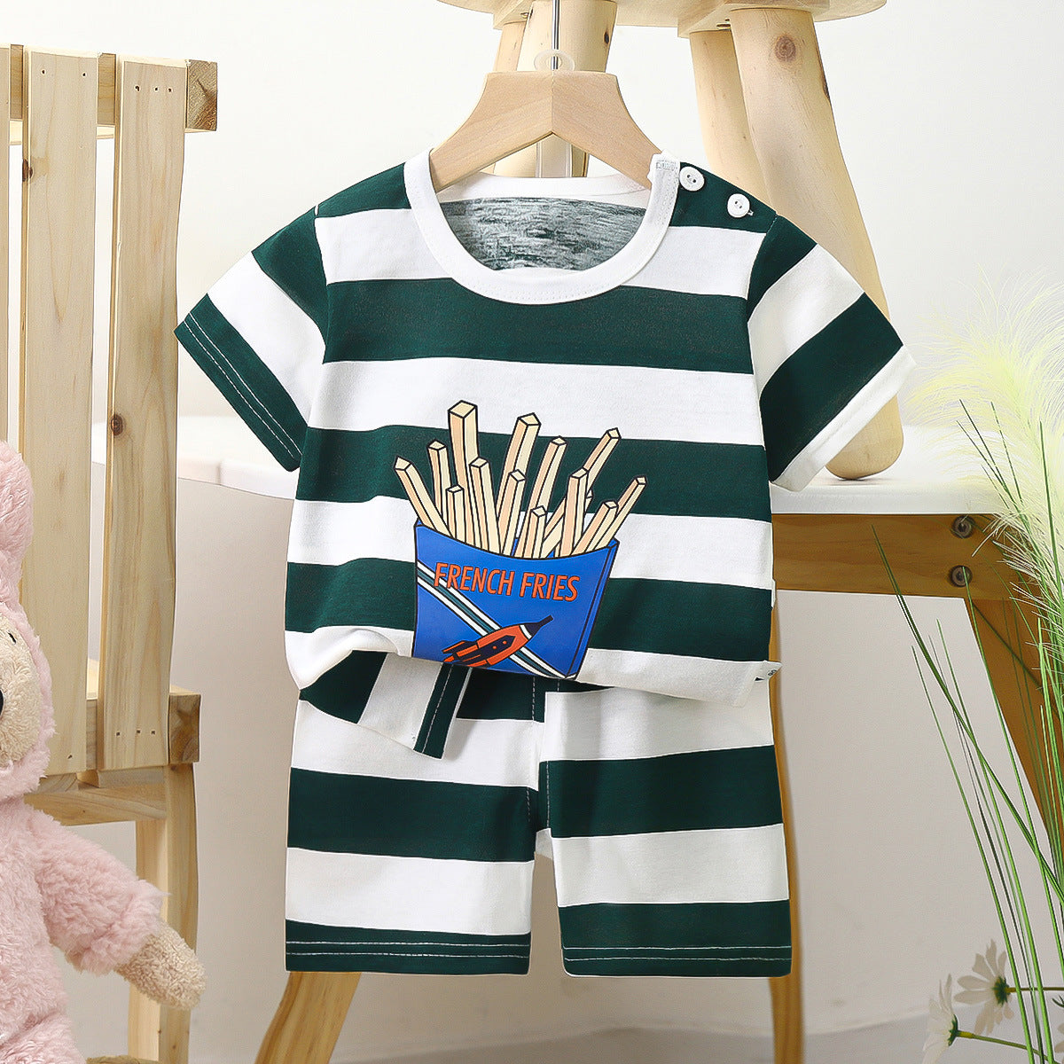 Pure Cotton Sports Children's Short-sleeved Suit
