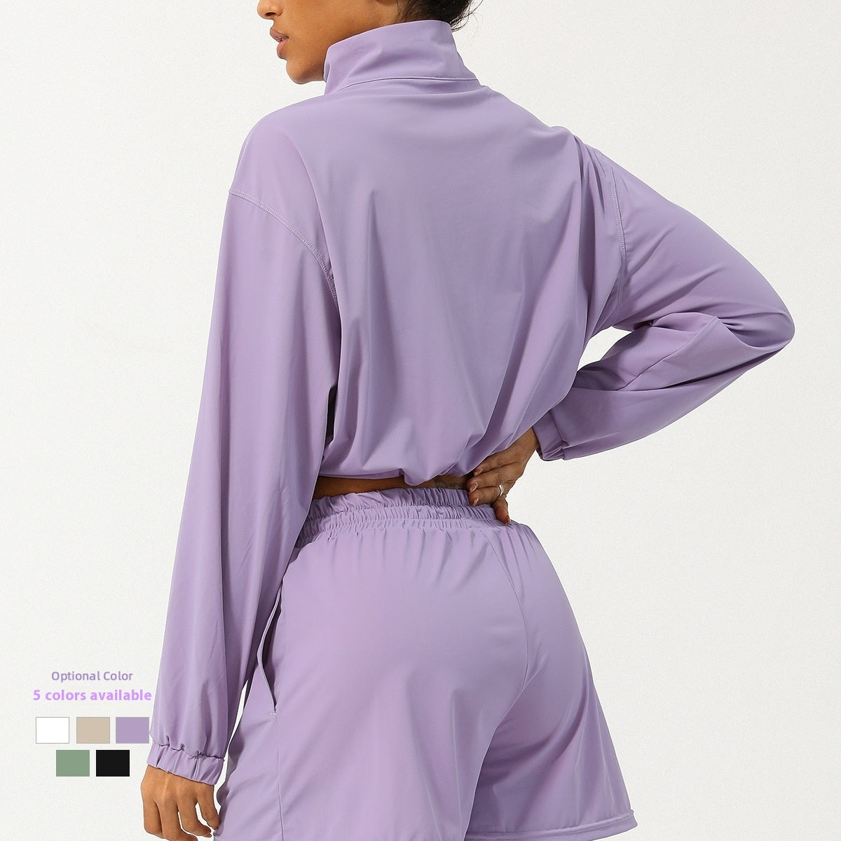 Summer Half Zipper Turtleneck Sun Protection Yoga Clothes Coat