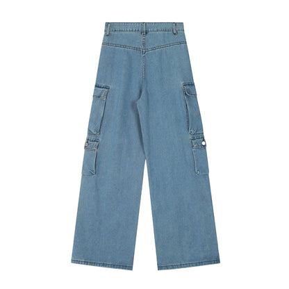 Autumn Street Hipster Women's Overalls Cotton Jeans Casual Pants