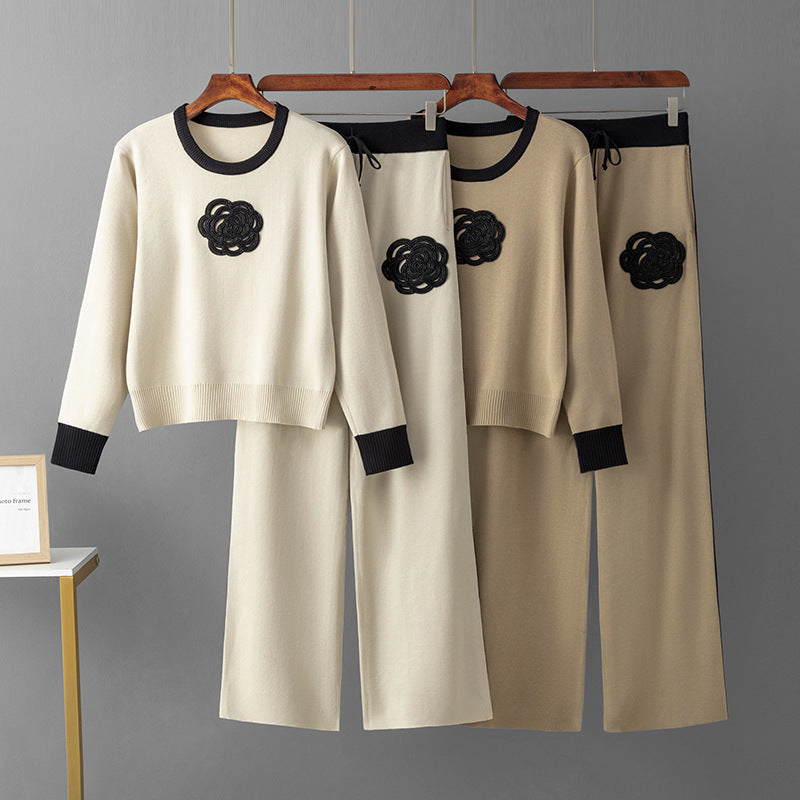 European And American Fashion Suit Women's Spring And Autumn Loose And Irregular Knitting