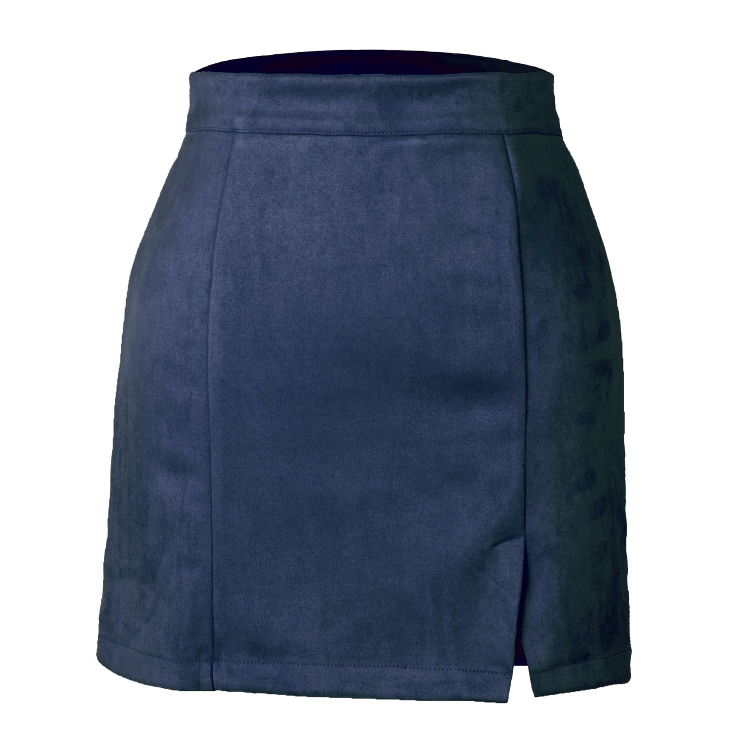 Autumn And Winter Suede A- Line Korean Style High Waist Fashion Sexy Skirt