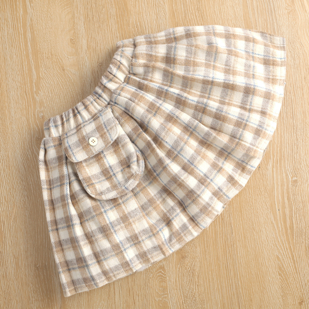 Sweater Knitted Bottoming Shirt  Plaid Skirt Two Piece Set