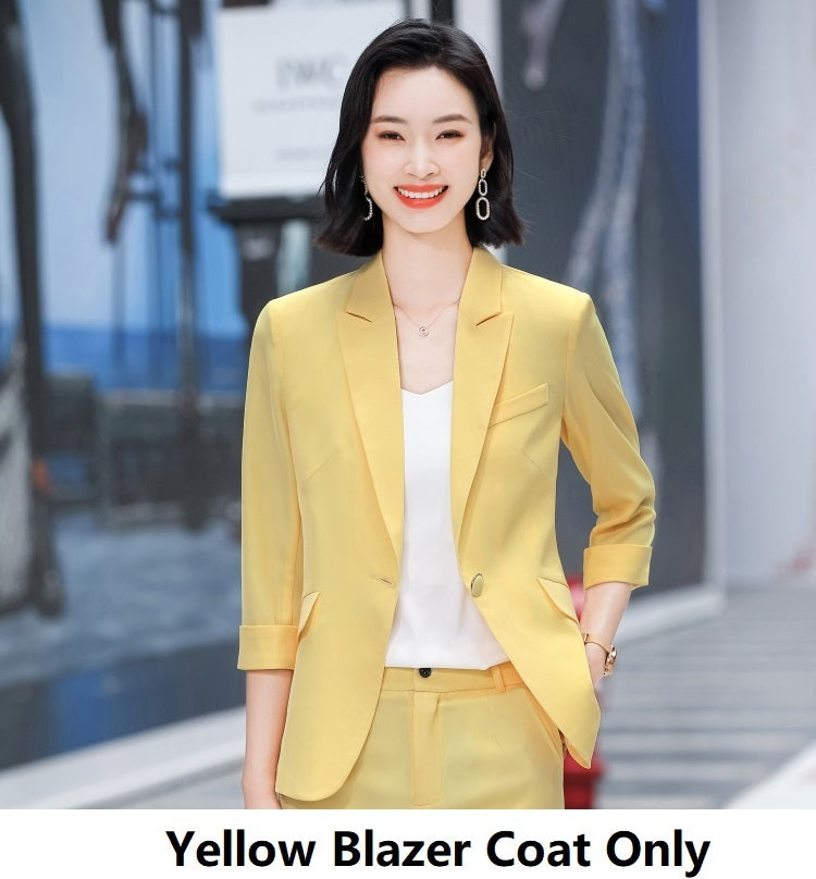 Women's Suit Suit Casual Jacket With Three-quarter Sleeves