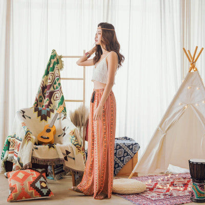 Bohemian split trousers