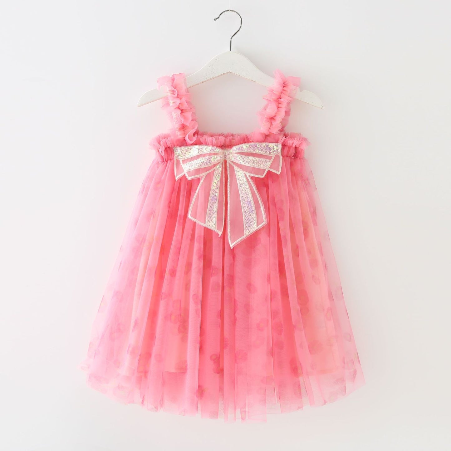 Girls Fashion Personality Mesh Dress Sling
