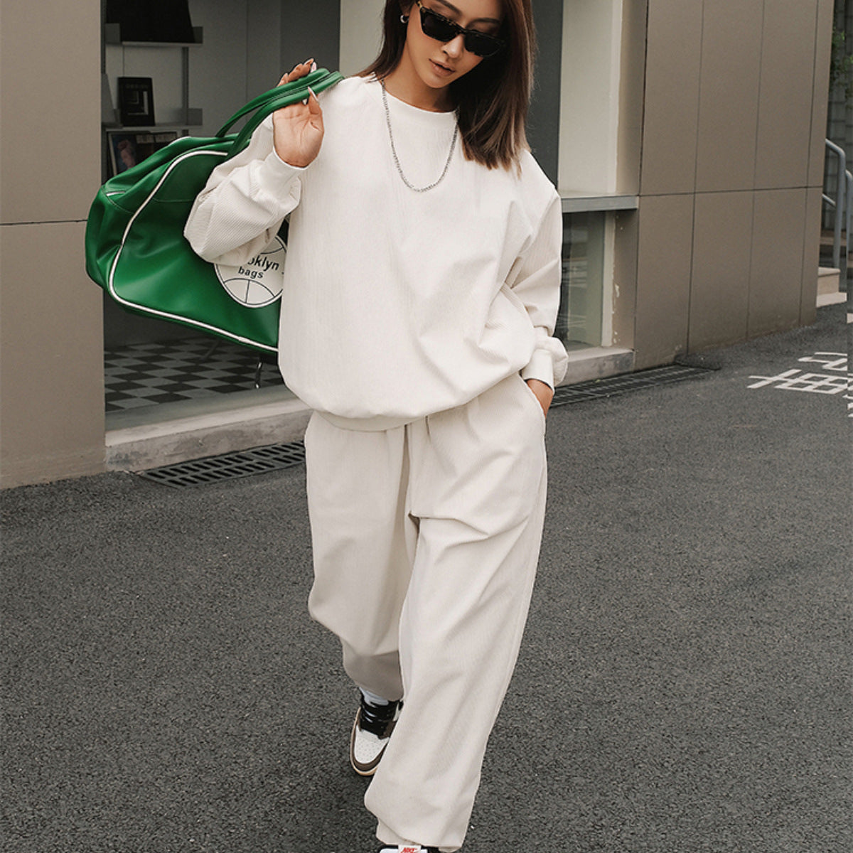 Women's Sports And Leisure Sweater Trousers Suit