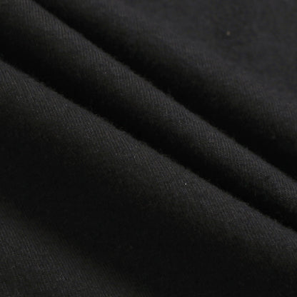 Black Long Sleeved Pullover Sweater Plaid Shorts Two Piece Autumn Outfit