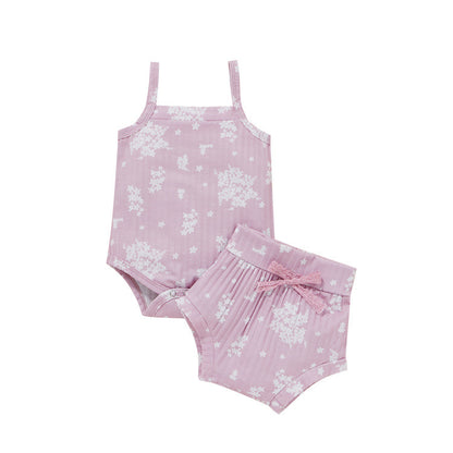 Girls Romper Suit Shorts Two Piece