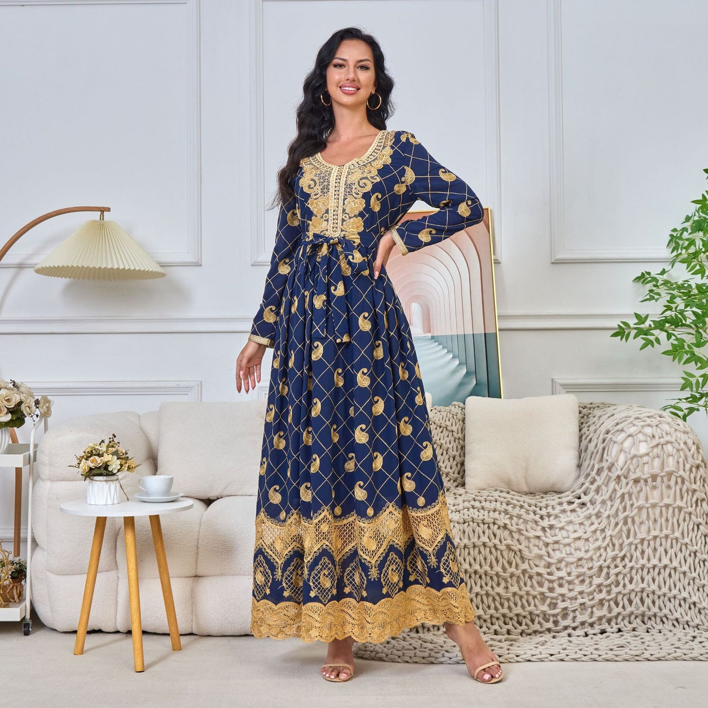 Women's Embroidery Applique Dress