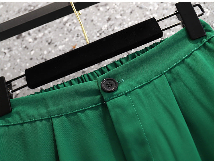 Plus Size Suit Two Piece Fat Mm Small Suit Jacket