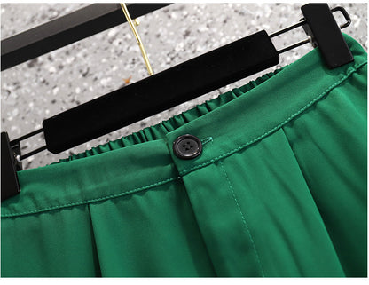 Plus Size Suit Two Piece Fat Mm Small Suit Jacket