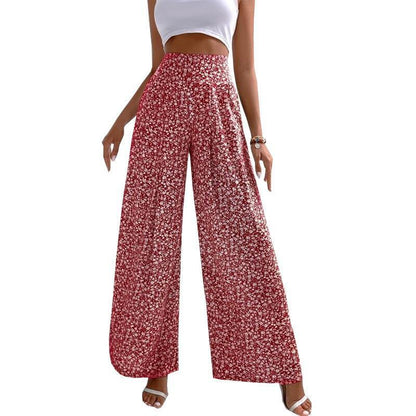 Women's Floral Casual Pants Loose Print