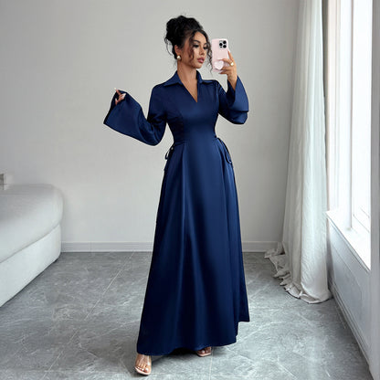 Elegant Casual Style Long Sleeve Dress