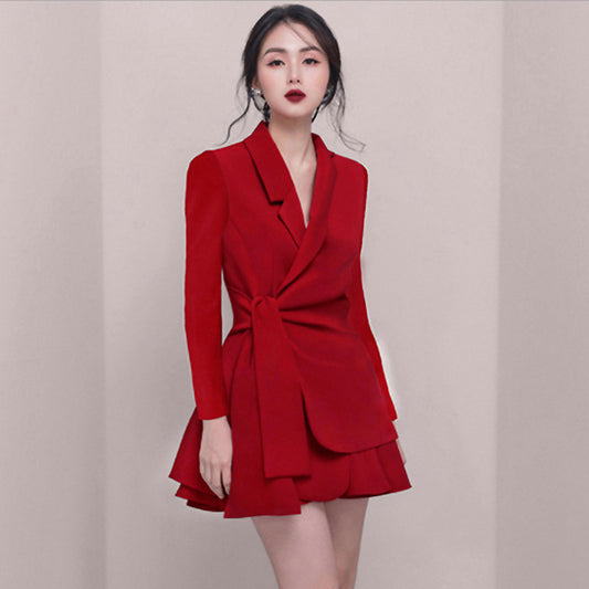 Spring And Autumn European And American Women's Clothing Wholesale Elegant Slim Fit