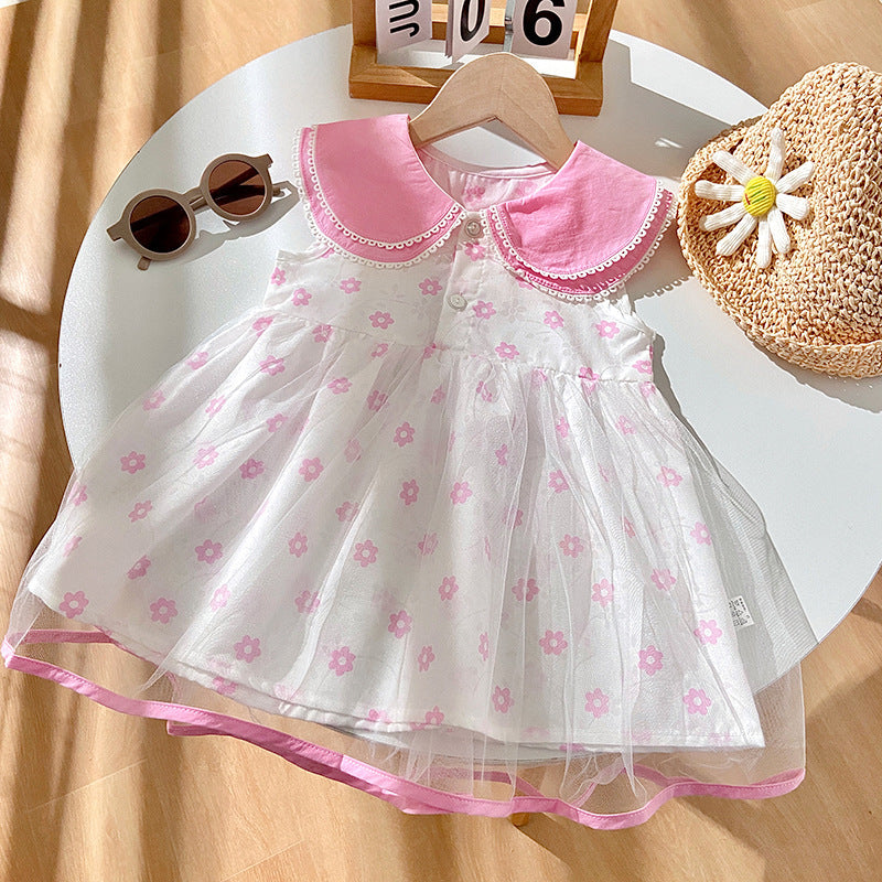 Shawl Trendy Thin Gauze Skirt Princess Cotton Cake Dress