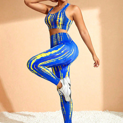 Knitted Running Fitness Wicking Quick-drying Yoga Clothes