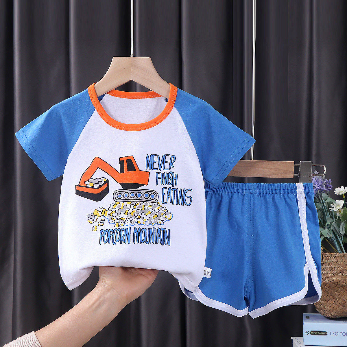 Children's Short-sleeved Suit Korean Clothing