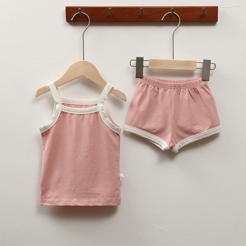 Baby Loungewear Summer Casual Sling Suit
