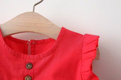 Fashion Girls Korean Cotton Dress