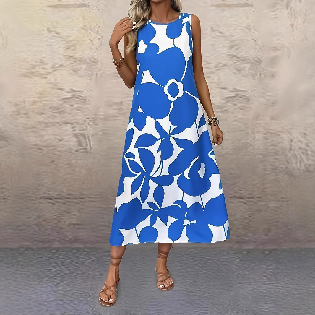Floral Print Women's Summer Sleeveless Casual Dress