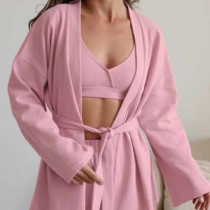 European And American Fashion Long Sleeve Nightgown