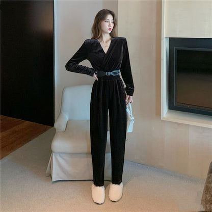 Loose Casual High-waist Straight-leg Harem Pants