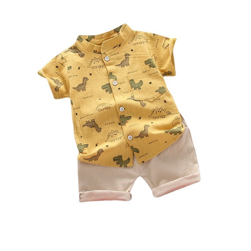 Baby Boy Short Sleeve Suit Personality Shirt Shorts Wholesale