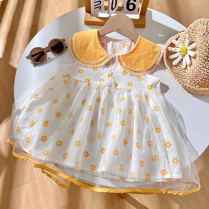 Shawl Trendy Thin Gauze Skirt Princess Cotton Cake Dress