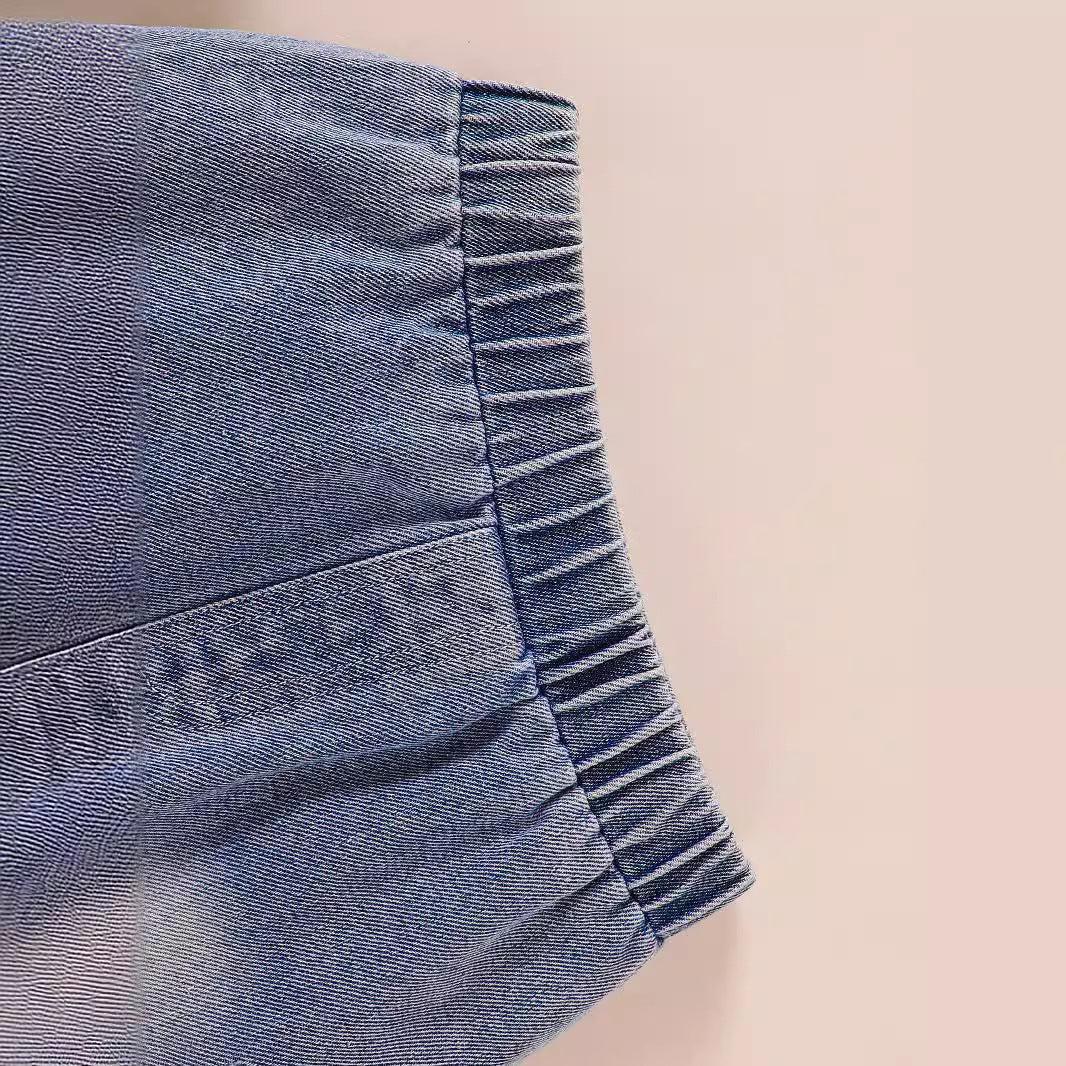 Fashion Personality Girls Summer Denim Suit