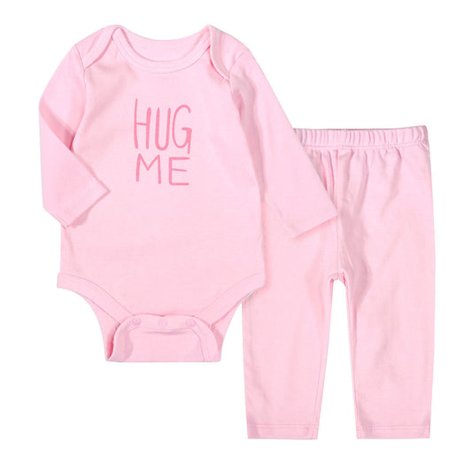Two-piece Infant Long-sleeved Crawling Suit Trousers