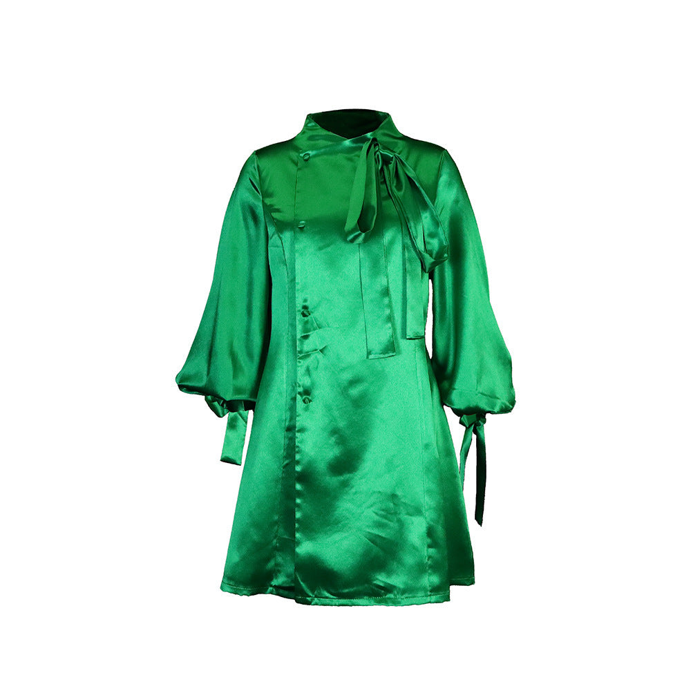 Waist Trimming Fashion Plus Size European And American Style Dress