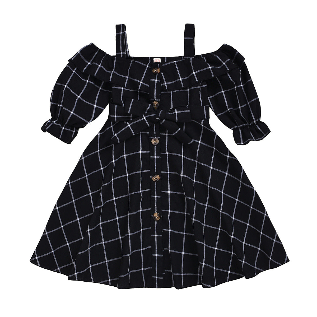 Sling Plain Cardigan Jumpsuit Princess Dress In Two Colors