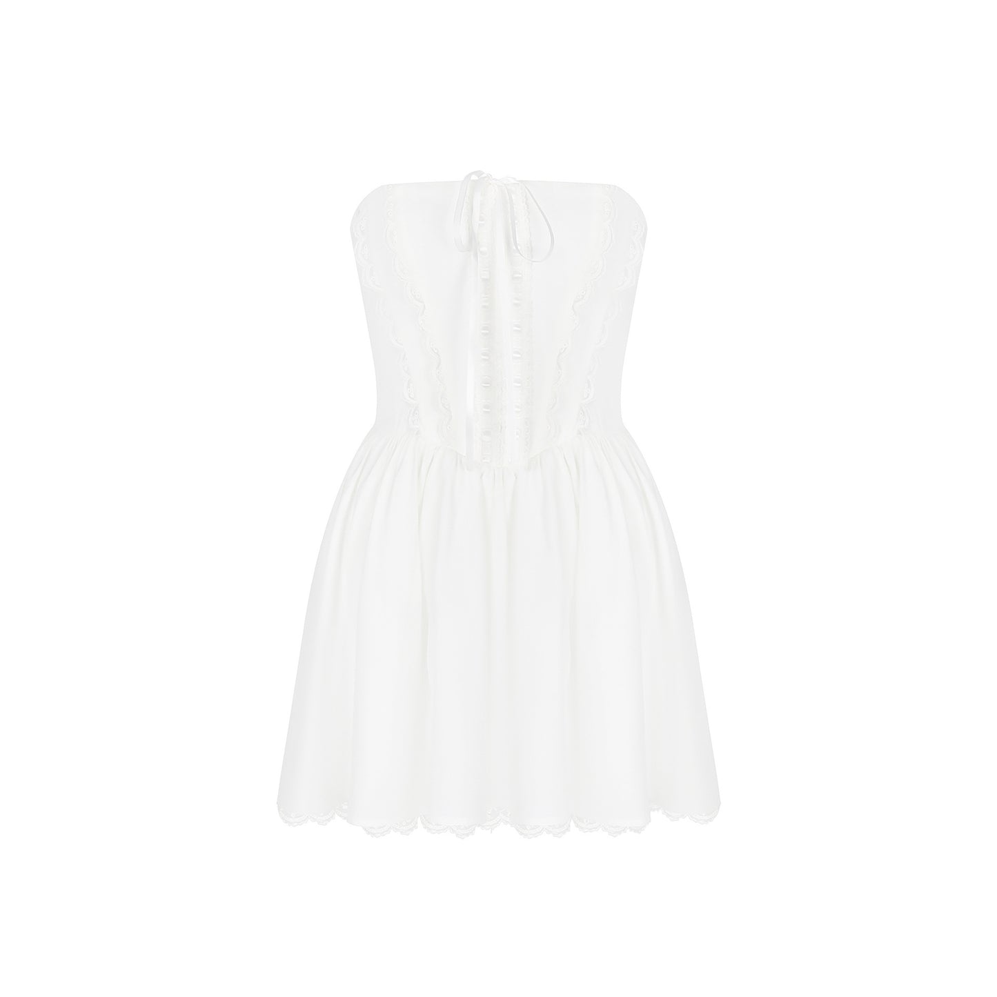 Slim Fit Backless Sexy Tube Top Dress