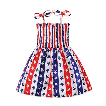 European And American Love Print Girls Dress