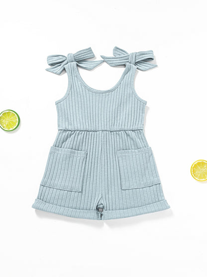 Baby Double-shoulder Strap One-piece Shorts 0-4 Years Old Male And Female Baby