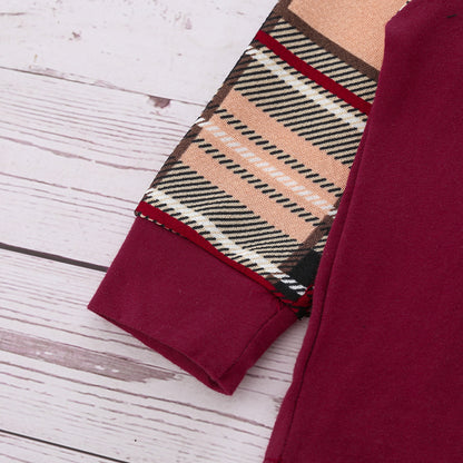 European And American Style Long Sleeved Short Skirt Girls Suit