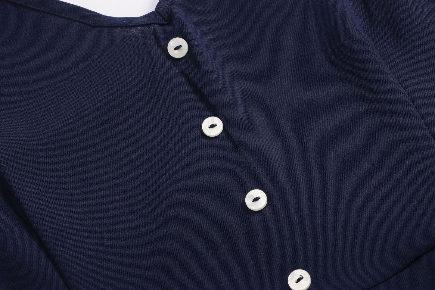 V-neck halter buttons with belt jumpsuit