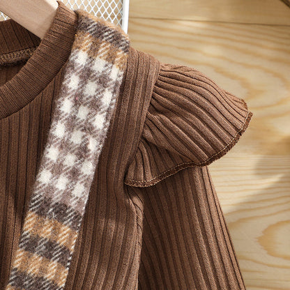 Two-piece Children's Suspender Skirt Spring And Autumn