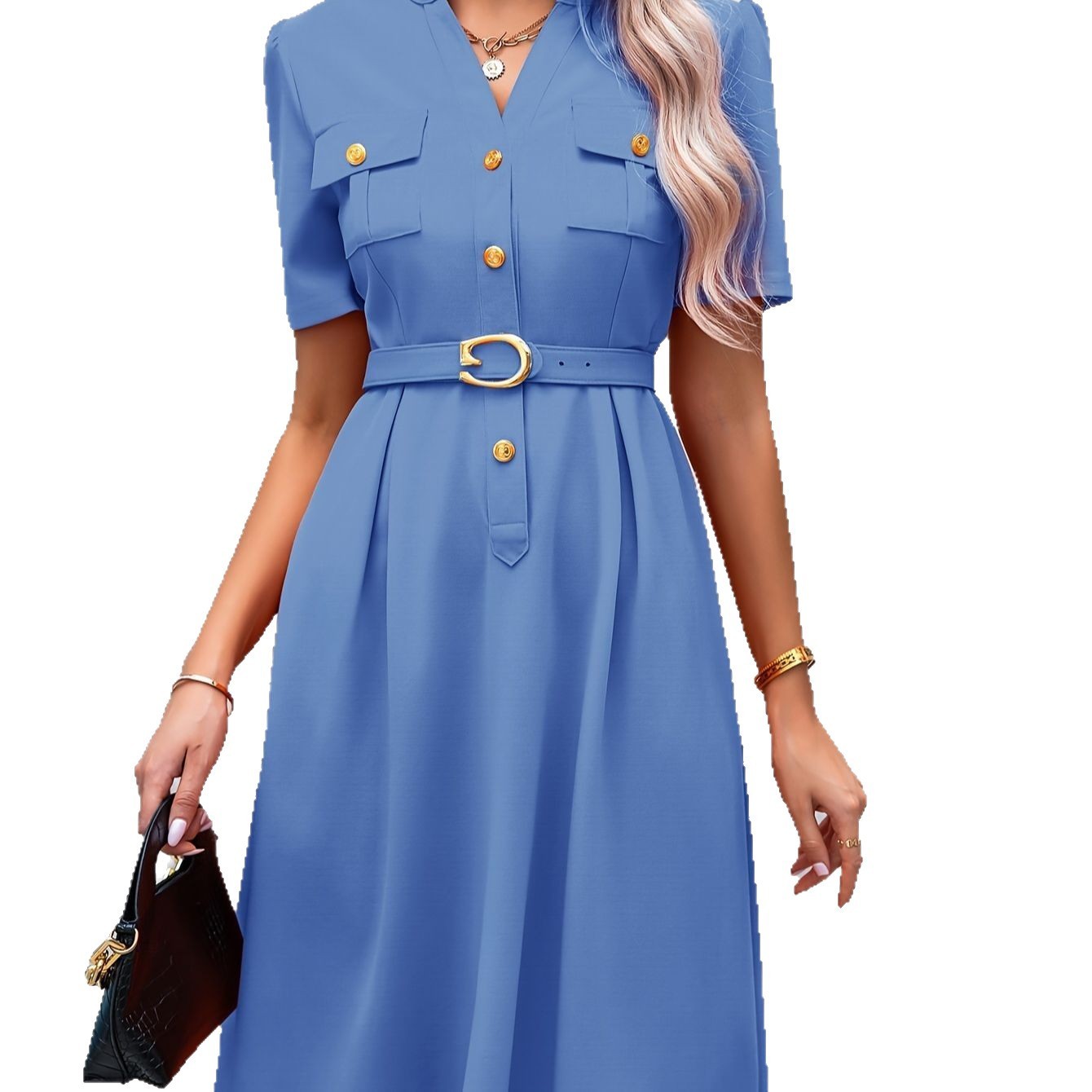 Women's Simple Graceful Casual Slim Fit Dress