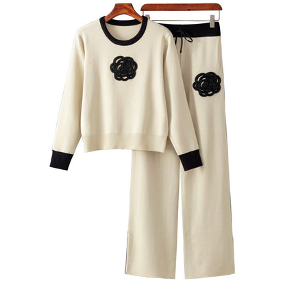 European And American Fashion Suit Women's Spring And Autumn Loose And Irregular Knitting