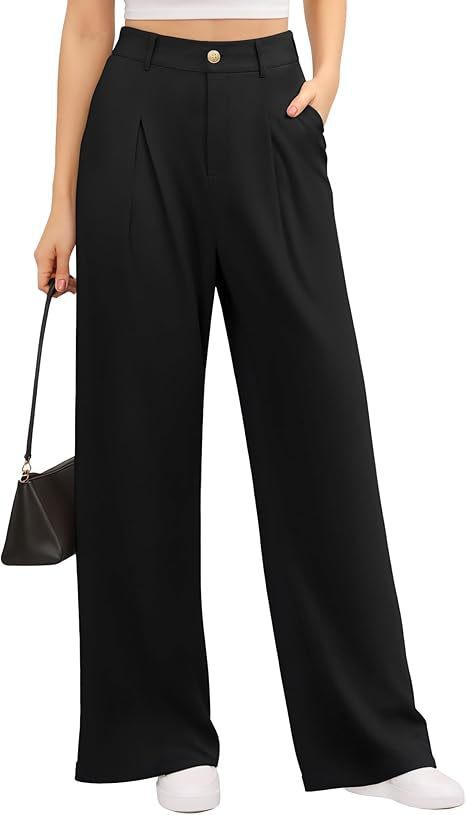 Women's Wide-leg Pants High Waist Stretch