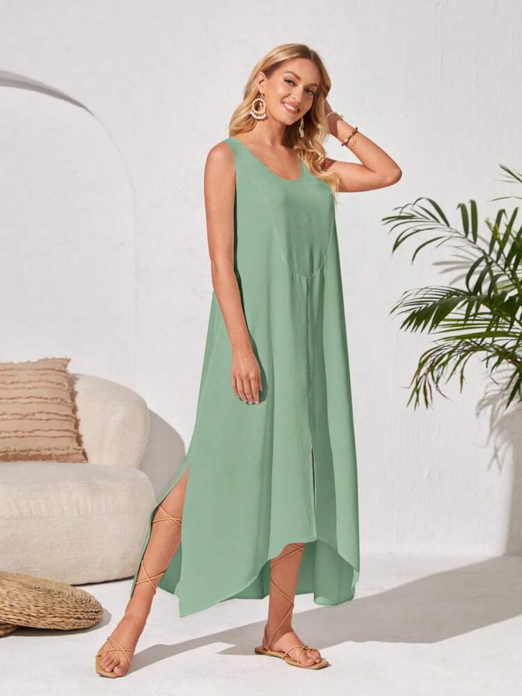 Women's Casual Loose Sleeveless Dress