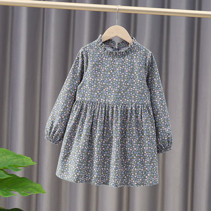 Children's Cotton Dress Korean Style Spring And Autumn