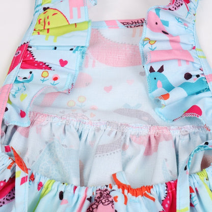 Children's New Backless Strap Cute Dinosaur Dress