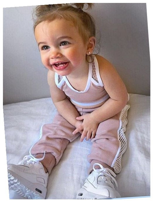 Hot Girls Cotton Sports Mesh Vest Pure Color Knitted Elastic