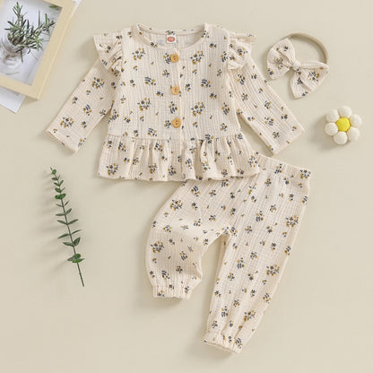 High Cotton Double-layer Cotton Long-sleeve Suit Home Wear