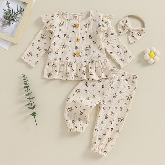 High Cotton Double-layer Cotton Long-sleeve Suit Home Wear