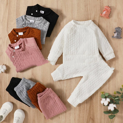 Autumn And Winter Solid Color Not Hooded Sweater Cotton Suit