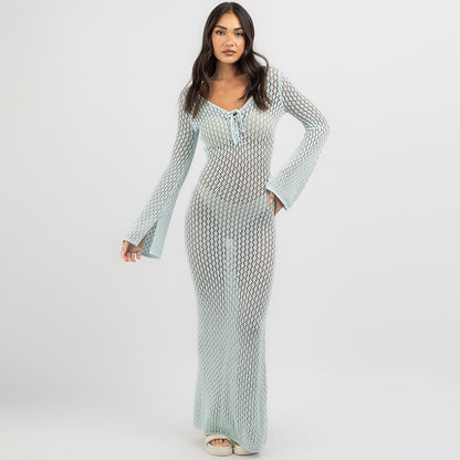 Women's Knitted Beach Bikini Swimsuit Blouse