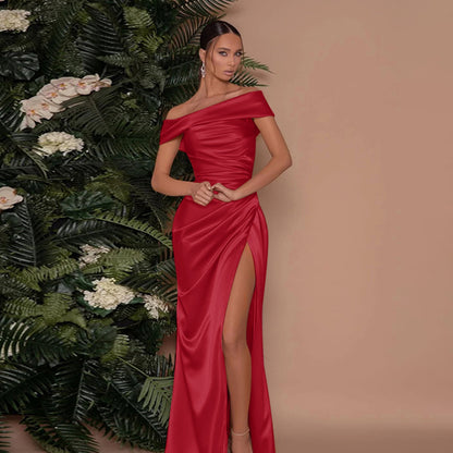 Socialite Style Elegant Women's Split Dress